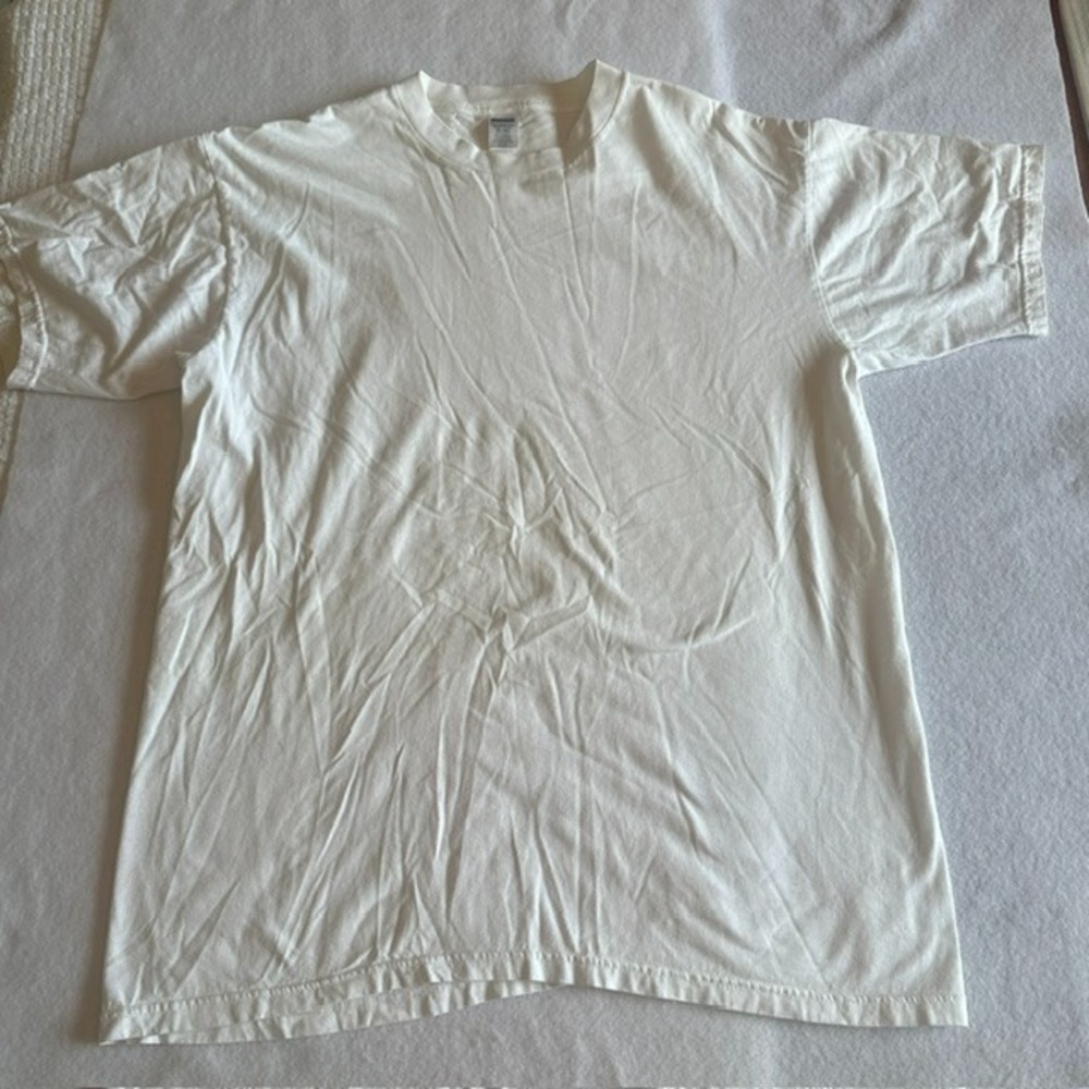 Kirkland Signature White Crew Neck T Shirt Mens XL Combed Cotton Basic Classic
